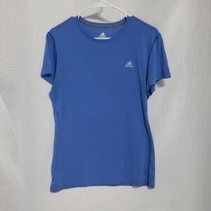 Adidas  ClimaLite.  Men's Short Sleeve Tee in Blue. Size L.  EUC